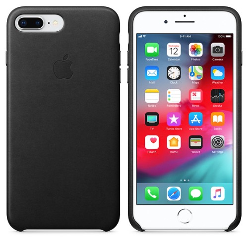 APPLE Custodia in pelle per iPhone 8 Plus / 7 Plus - Nero APPLE Custodia in pelle per iPhone 8 Plus / 7 Plus - Nero